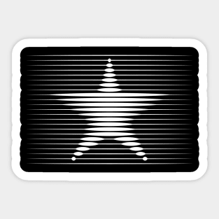 Star Lines Design Sticker